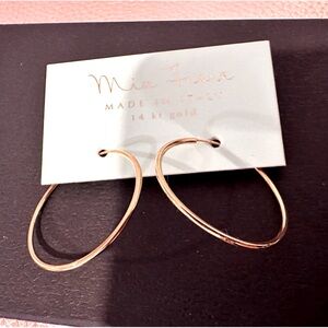 14K Italian gold earrings brand new